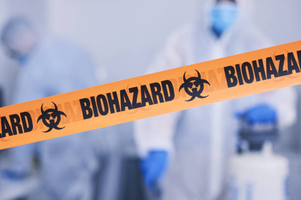 Professional Biohazard Cleanup technician working in Woodstock, VA